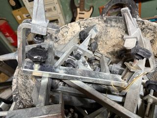 Abrazadera sargento metálica para escalera  #obra