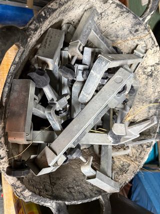 Abrazadera sargento metálica para escalera  #obra