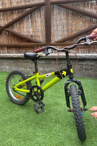 Bicicleta niño 16" verde lima