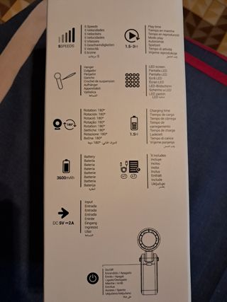 Ventilador turbina portátil