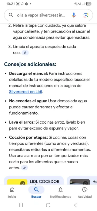 Olla Vapor SilverCrest 75min Última OFERTA