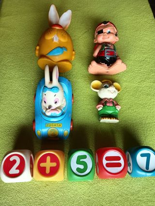 JUGUETES 1980 RETRO DE GOMA CON AIRE Y CHILLADOR