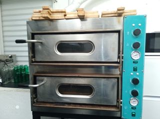 Horno pizza industrial doble