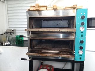 Horno pizza industrial doble