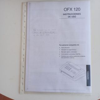 Telefax Olivetti OFX-120, gris