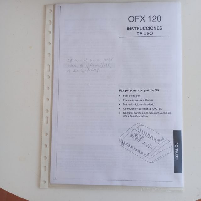 Telefax Olivetti OFX-120, gris