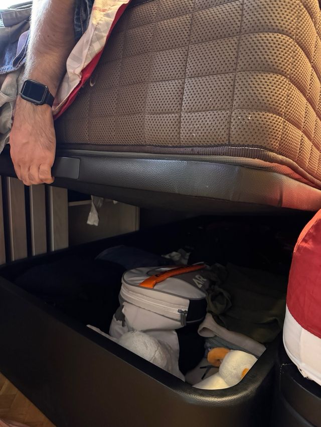 Cama canapé individual - Negra