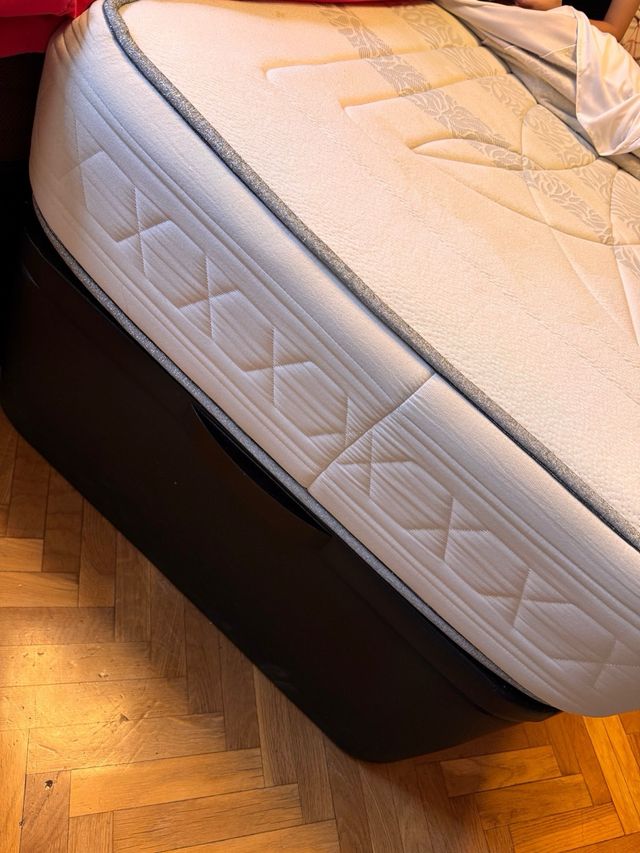 Cama canapé individual - Negra