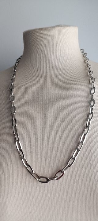 Collar unisex Cadena Acero - Eslabones Planos