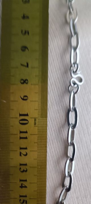 Collar unisex Cadena Acero - Eslabones Planos