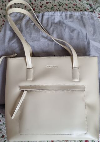 Borsa Pollini beige,  in pelle