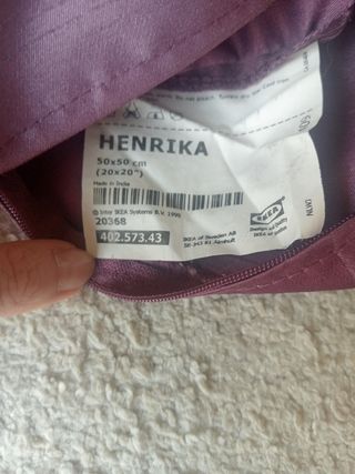 2 Fundas cojín Ikea - Moradas 50x50