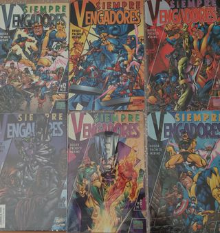 Colección completa "Siempre Vengadores" de Marvel.