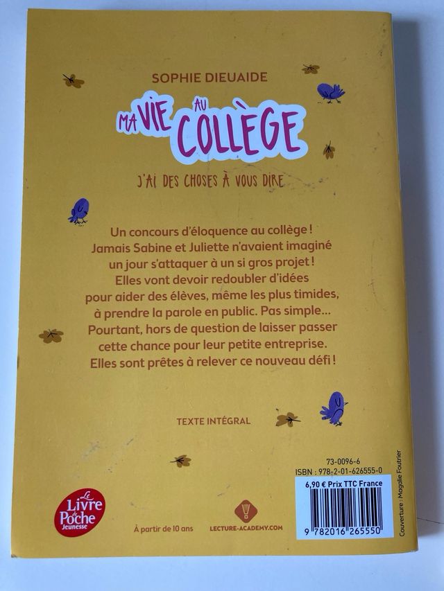 Ma vie au collège - J'ai des choses à vous dire...