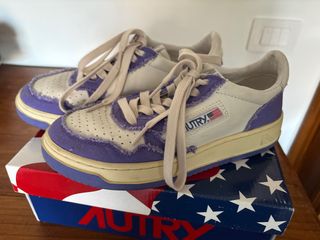Autry Sneakers Donna 38 - Bianche e Viola