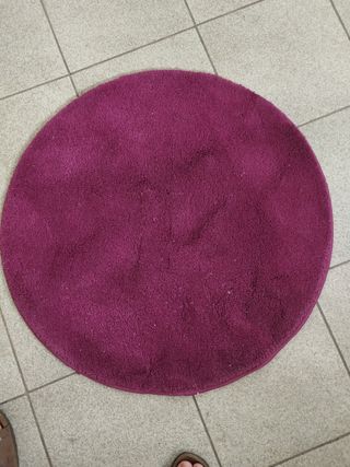 Alfombra redonda morada