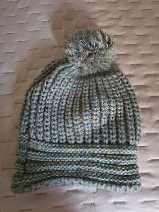 Gorro lana gris multicolor