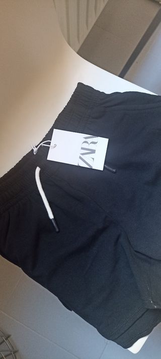Shorts Zara negros - Talla 13-14 164 cm