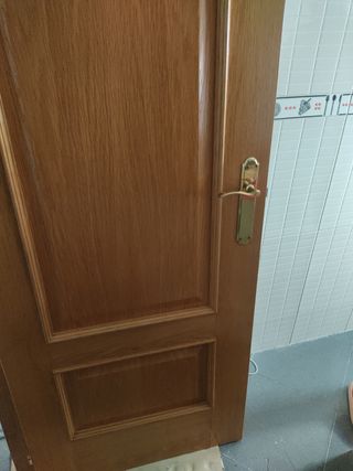 Puerta roble maciza - 2 unidades