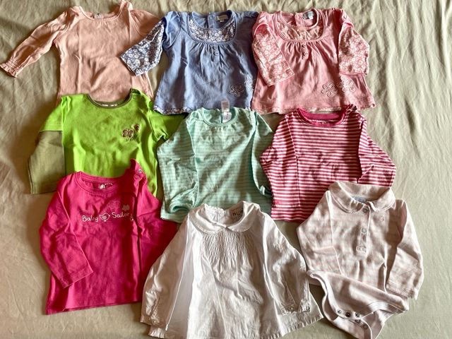 Abbigliamento autunno/inverno per bambina 6-9 mesi