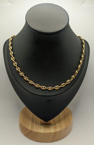 Cadena Calabrote de oro de 18k, 13.38 g, 53 cm.