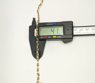 Cadena Calabrote de oro de 18k, 13.38 g, 53 cm.