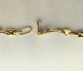 Cadena Calabrote de oro de 18k, 13.38 g, 53 cm.