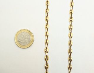 Cadena Calabrote de oro de 18k, 13.38 g, 53 cm.