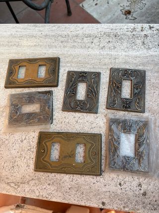 6 Placche interruttori luci