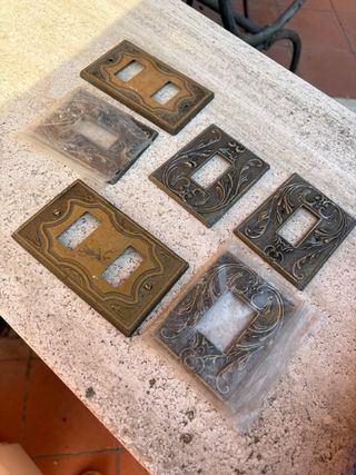 6 Placche interruttori luci