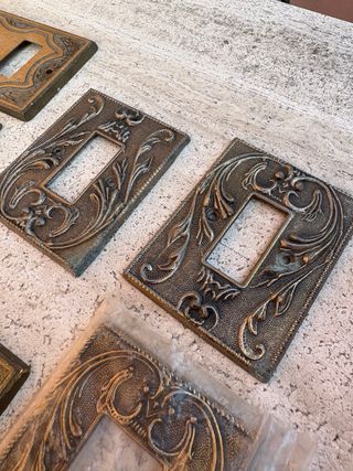 6 Placche interruttori luci