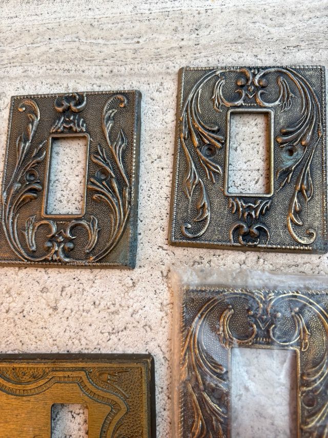 6 placas de interruptores de luz