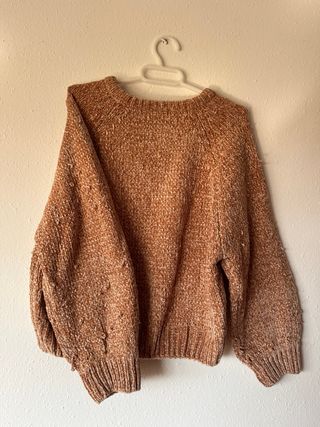Jersey marrón tejido