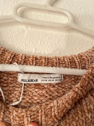 Jersey marrón tejido