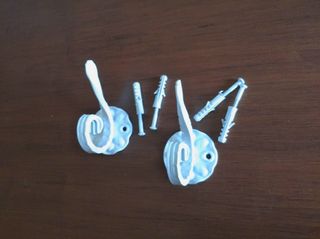 Coppia appendiabiti Shabby ferro battuto
