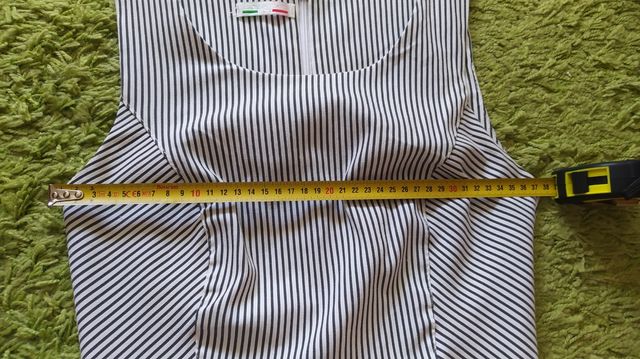 Vestido rayas blanco-negro XS