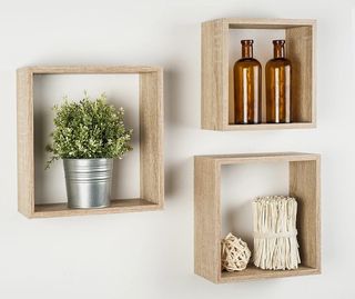 Estantes de madera - Juego x3