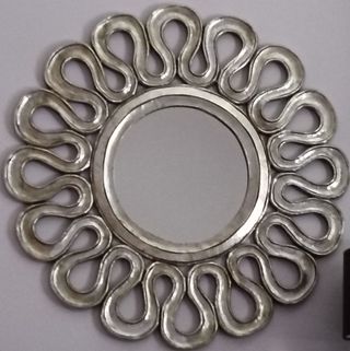 Specchio da parete argento - stile moderno