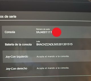 Nintendo Switch primera generación.