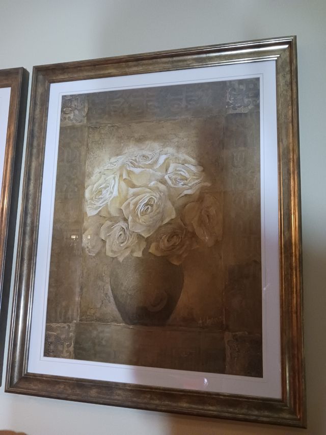 Cuadros flores - 2 piezas