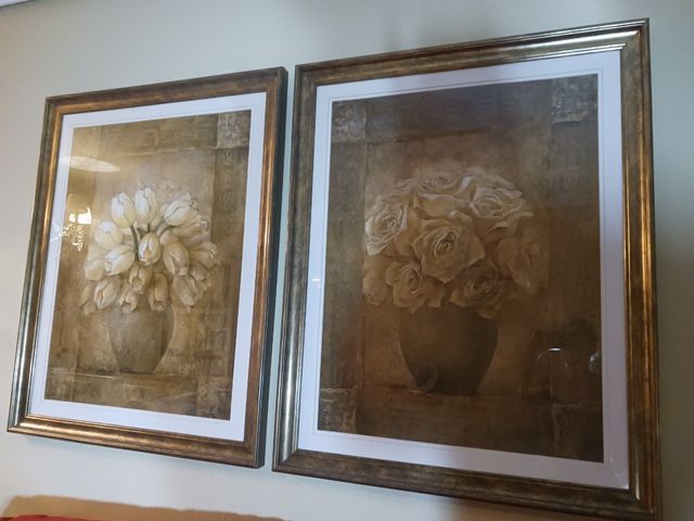 Cuadros flores - 2 piezas