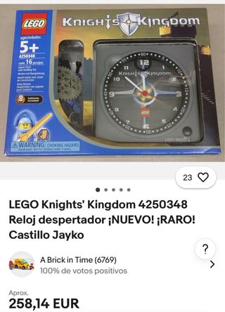 Reloj Lego Knights Kingdom (Raro)