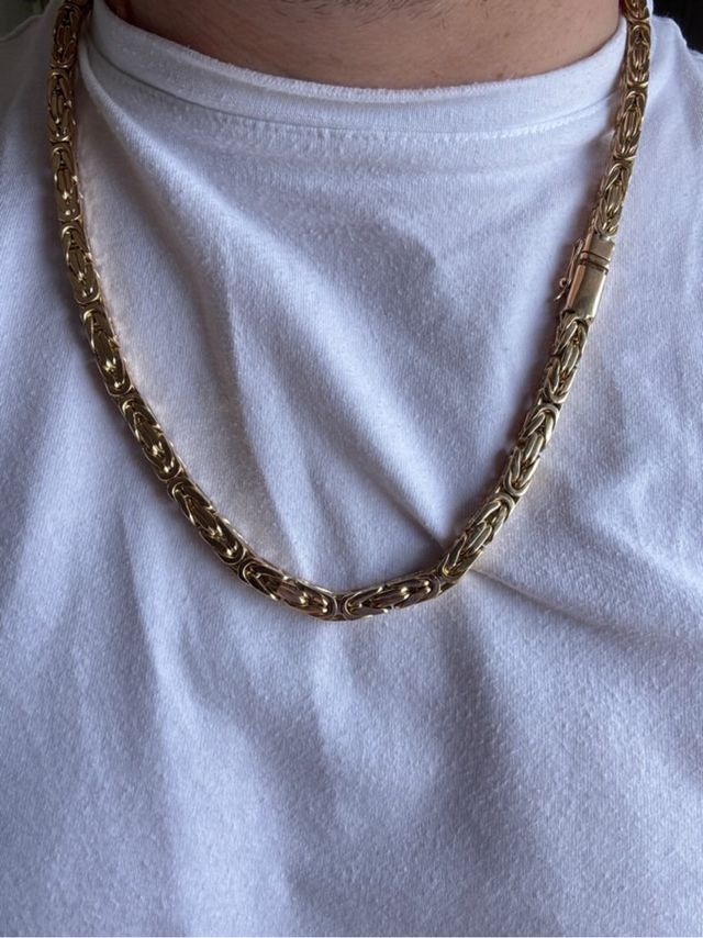 Cadena oro 14k - Bizantina