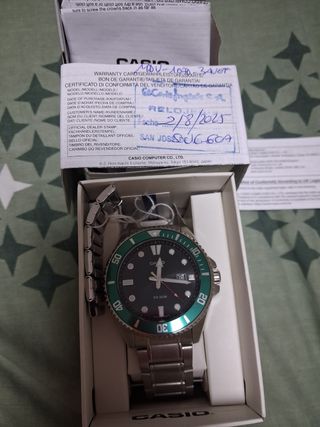 Reloj Casio Diver Verde