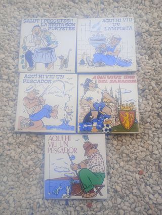 Azulejos vintage decorativos (5 uds)