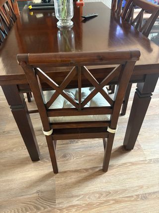6 Sillas Comedor Madera Colonial