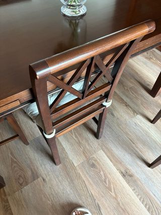 6 Sillas Comedor Madera Colonial