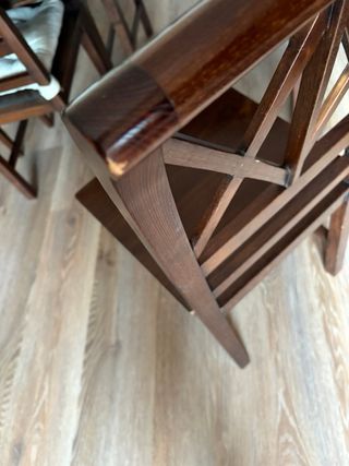 6 Sillas Comedor Madera Colonial