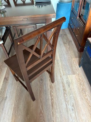 6 Sillas Comedor Madera Colonial