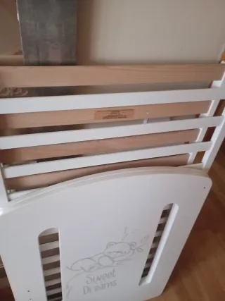 Cuna bebé blanca marca Mi cuna 60*120